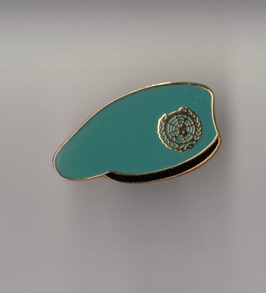 VN Verenigde Naties Baret pin, Niet vindbaar, Niet vindbaar, Nederland, Embleem of Badge
