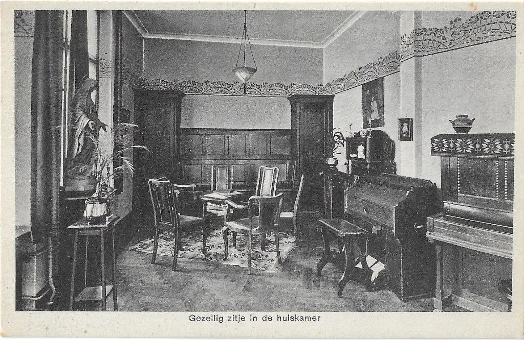 AK 's-Hertogenbosch - Huishoudschool Mariënburg, Huiskamer, Verzenden, 1920 tot 1940, Ongelopen, Noord-Brabant