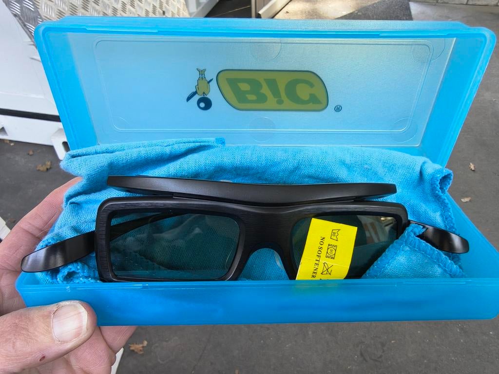 Samsung actieve 3D Bril 2x Zo goed als nieuw., Overige merken, Zwart, Ophalen of Verzenden, Zo goed als nieuw