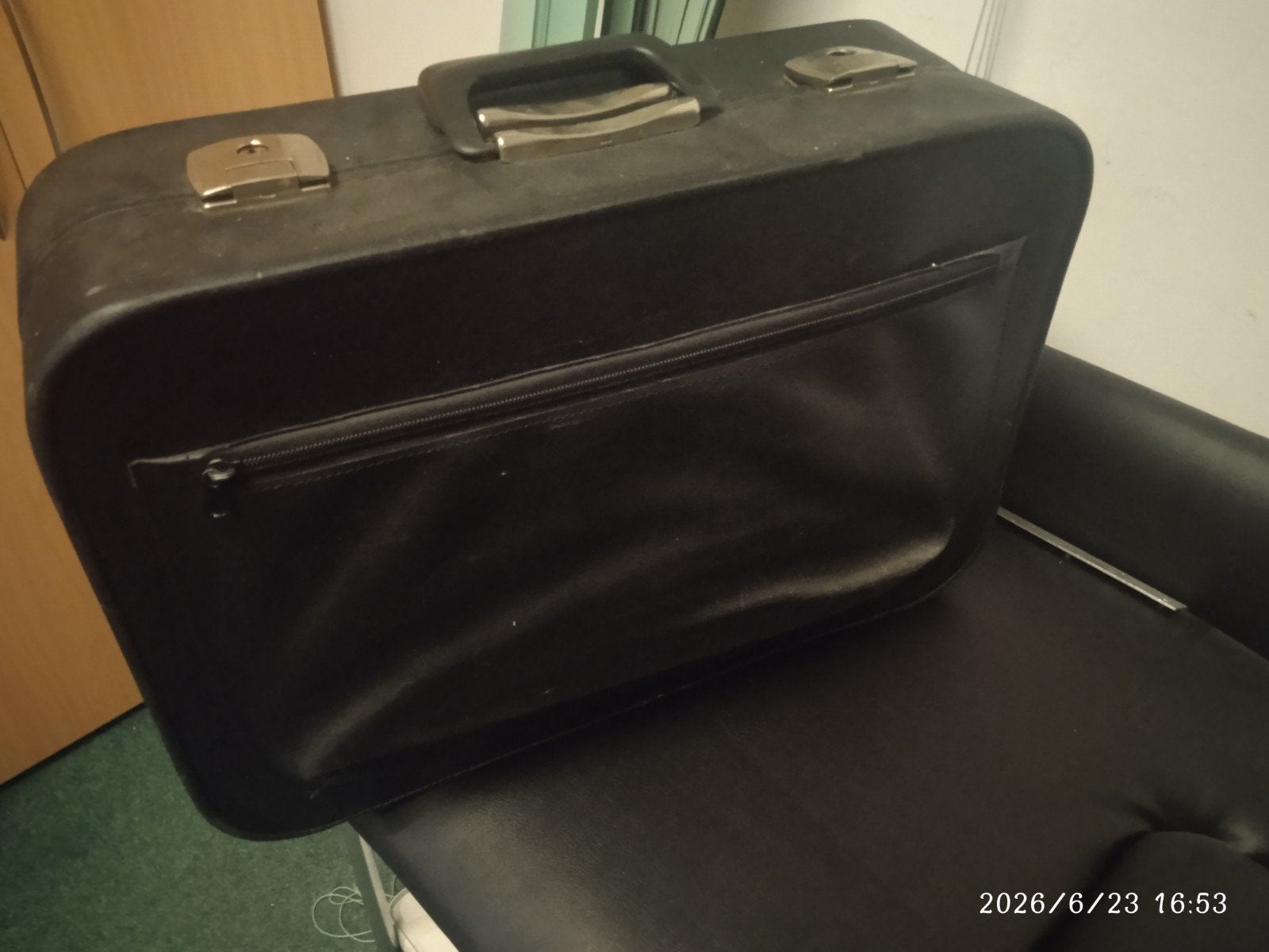 Vintage Leren EHBO Koffer (leeg) met veel vakken, Antiek en Kunst, Ophalen