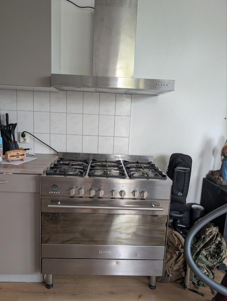 M'System fornuis met 6 gaspitten, Ophalen of Verzenden