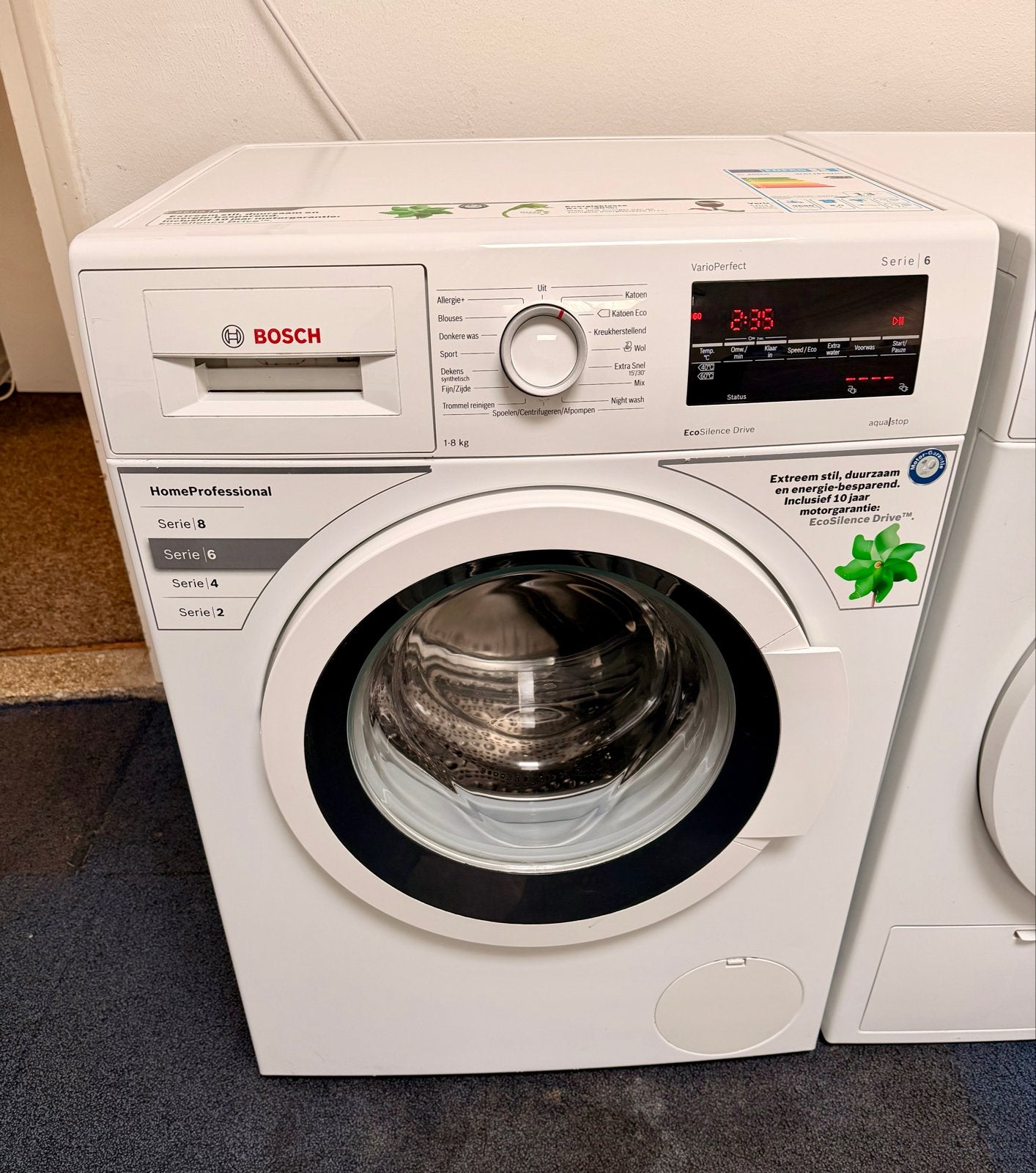 Set Bosch Serie 6 Wasmachine & Bosch Serie 6 Condens Droger, Bosch, Www.bosch.com, 8 tot 10 kg, Germany