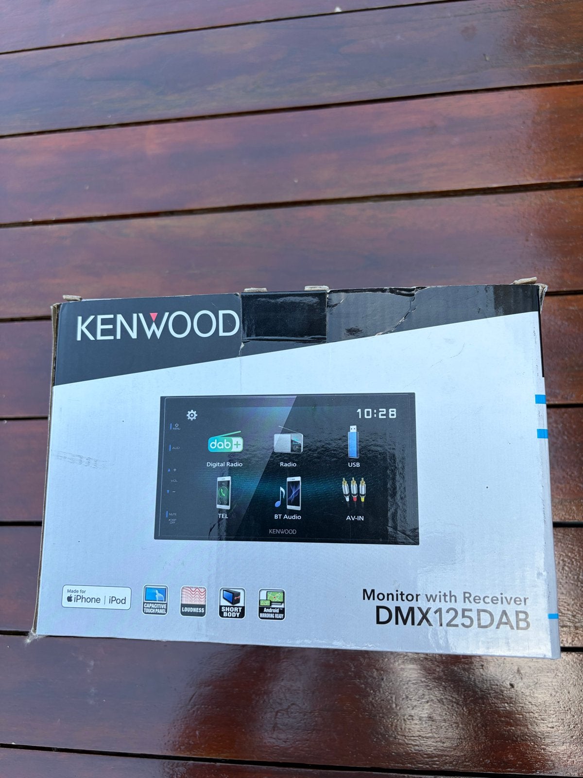 Kenwood DMX125DAB autoradio met receiver, Auto diversen, Ophalen of Verzenden, Zo goed als nieuw