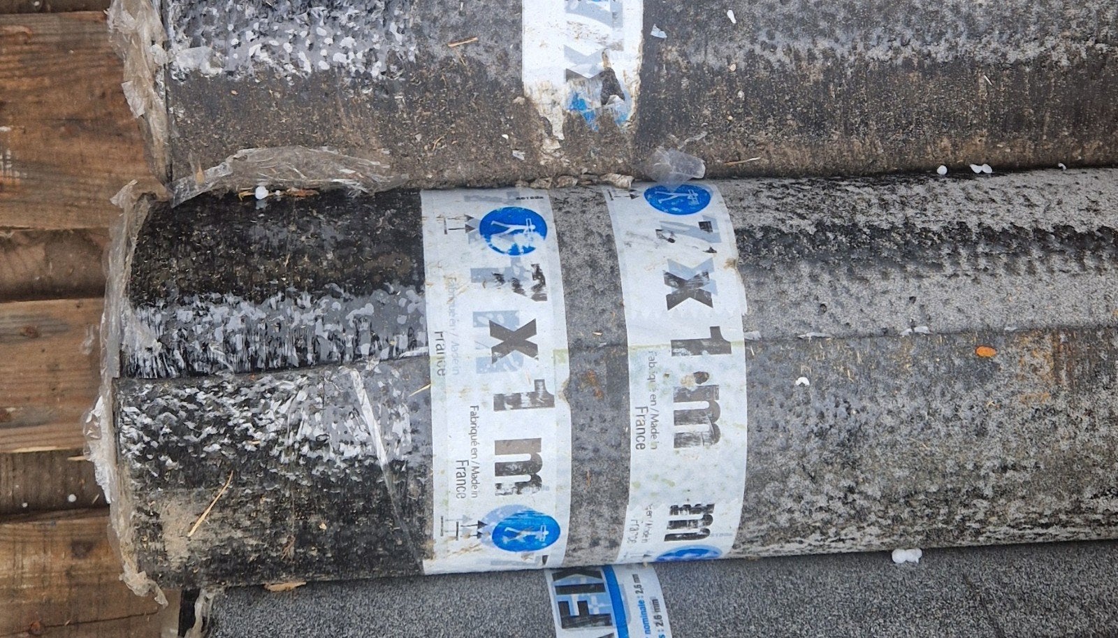 Onderlaag dakleer 1M x 7m 12 rollen, Ophalen of Verzenden, 20 meter of meer
