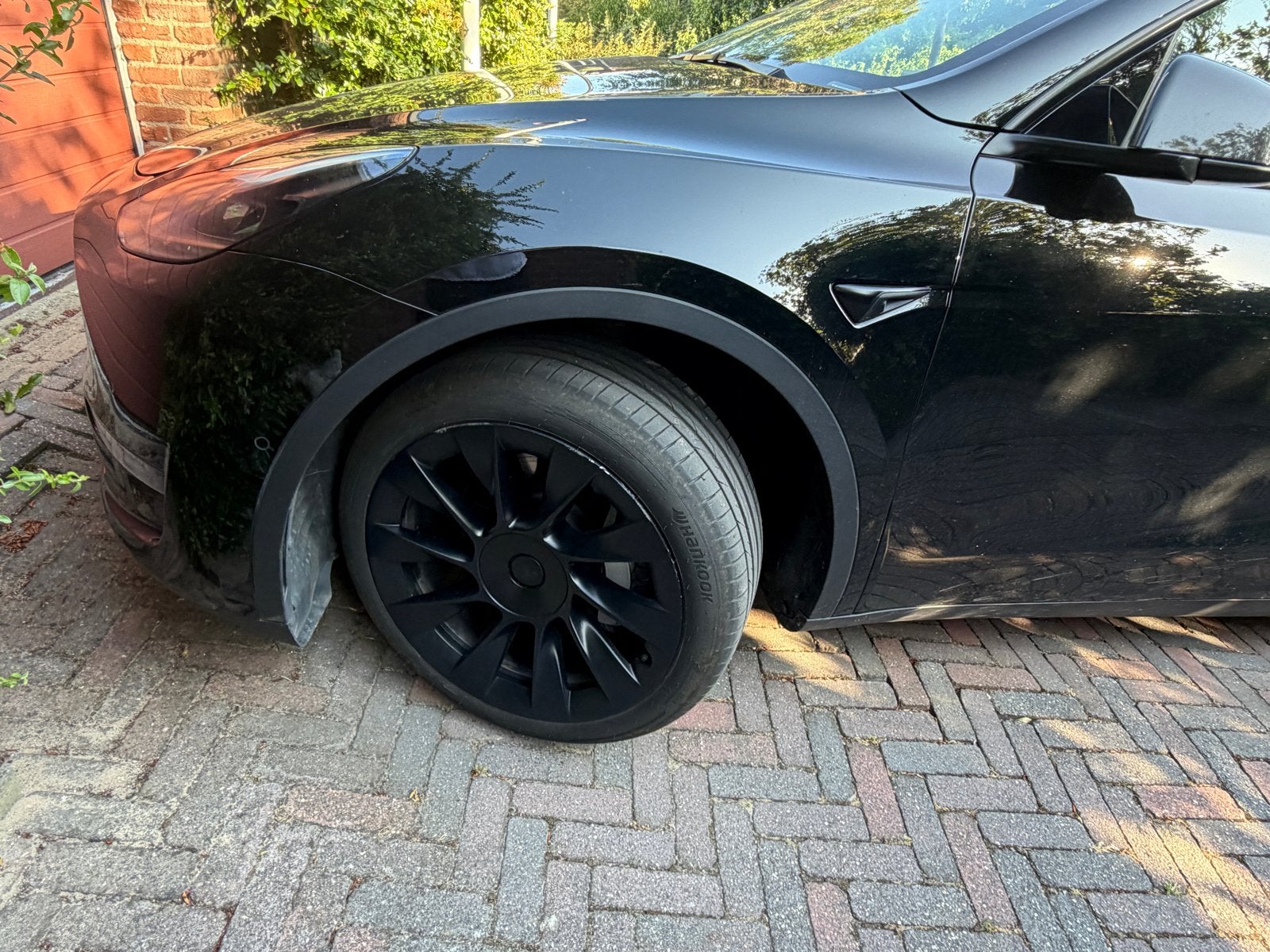 Tesla Model Y 3/2022 Zwart, Auto's, Automaat, Zwart, Elektrisch, Vierwielaandrijving