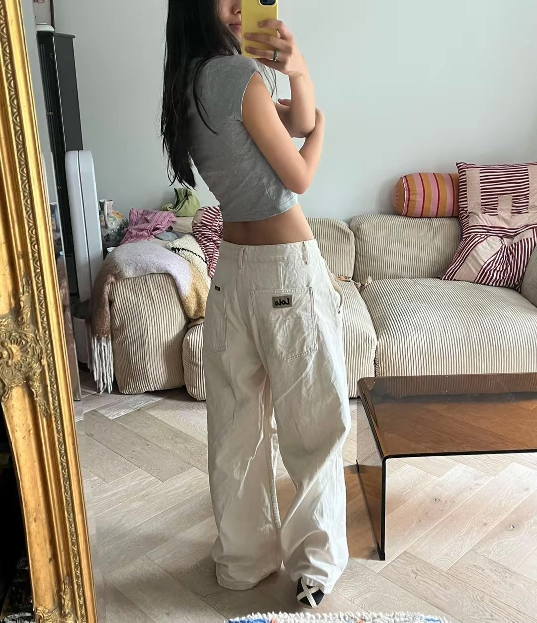 Lois Jeans Beatrix Pleats Ottawa Raw Ecru Rinse, Beige, Ophalen of Verzenden, Zo goed als nieuw, Maat 36 (S)