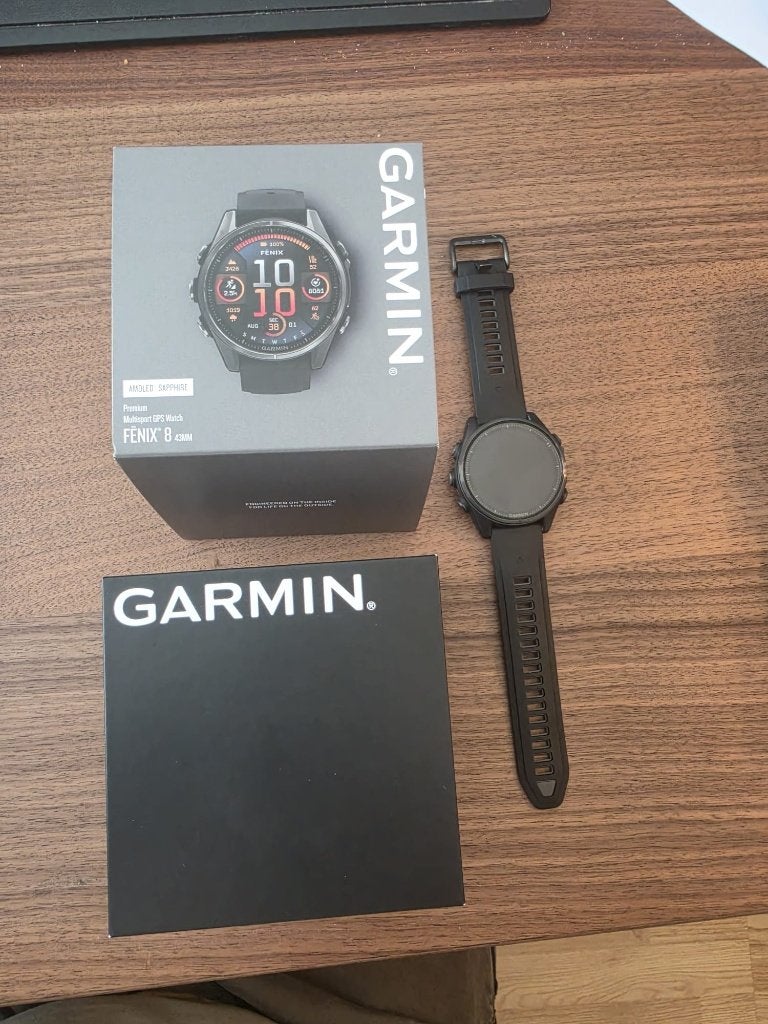 Fenix 8 43MM Sapphire, Carbon grey DLC-titanium, Stappen, Zwart, Garmin, Ophalen of Verzenden