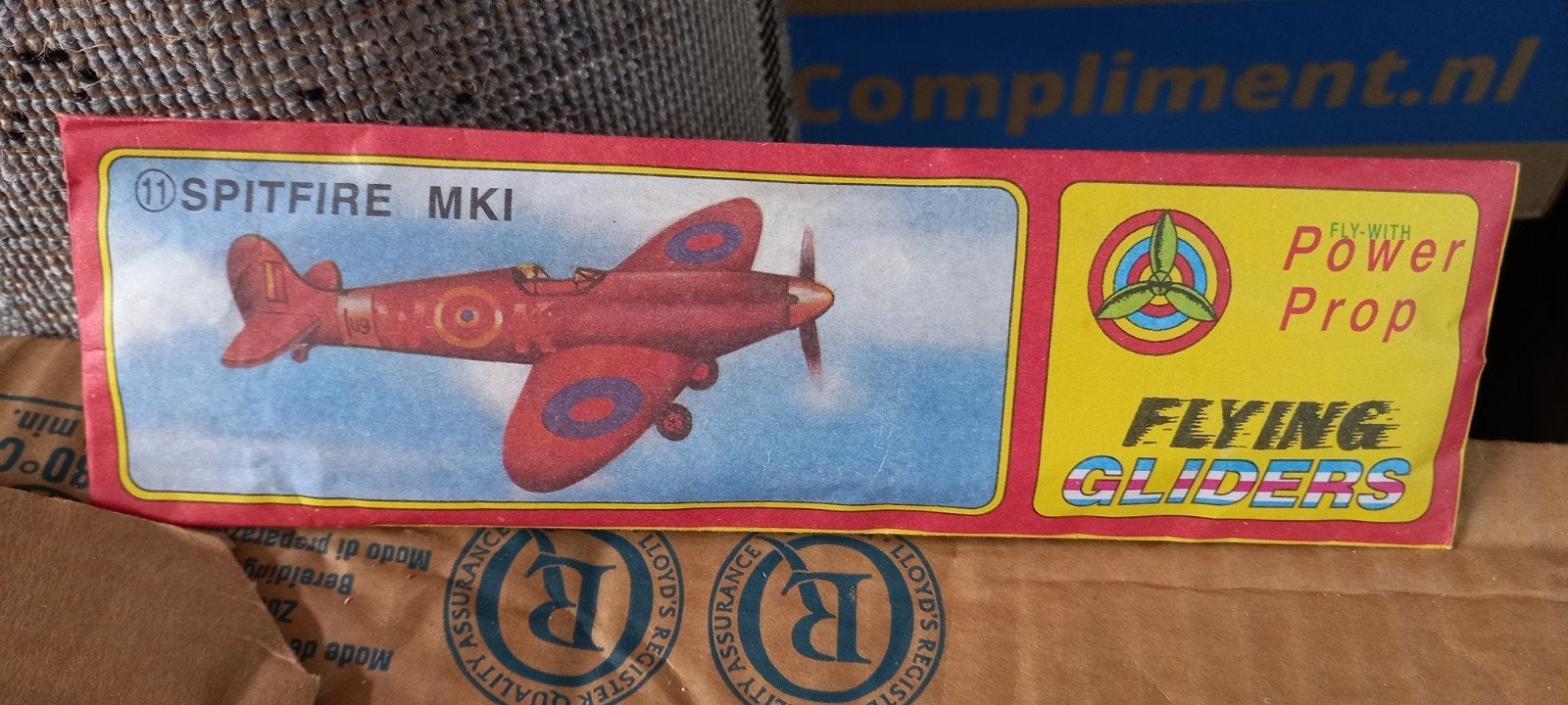 Vintage Spitfire MKI Vliegtuig Modelbouw Kit -, Ophalen of Verzenden, Nieuw, Vliegtuig, Overige merken