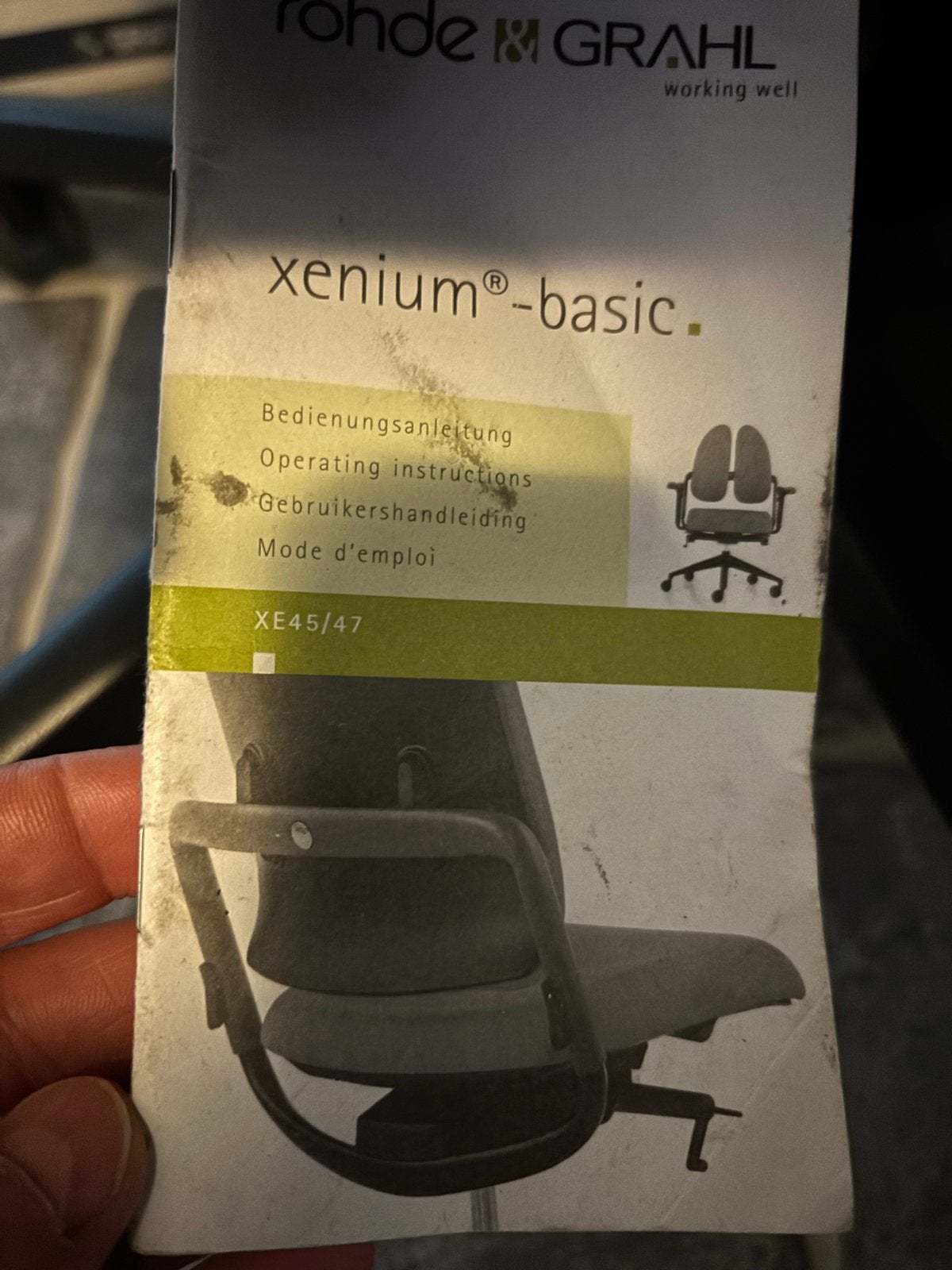 Rohde & Grahl Xenium Ergonomische Bureaustoel Zwart, Huis en Inrichting, Bureaustoelen, Ophalen, Gebruikt, Zwart, Bureaustoel