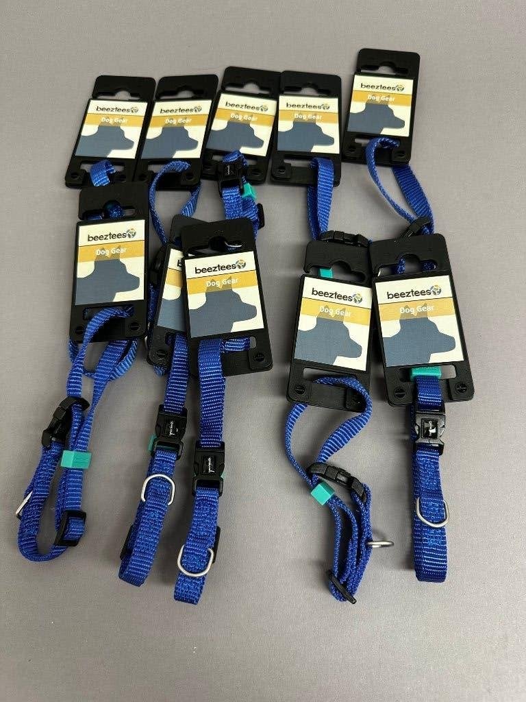 Partij á 10 halsbanden XS Beeztees blauw 20-30 cm, Nieuw, Ophalen of Verzenden, Beeztees, Nvt