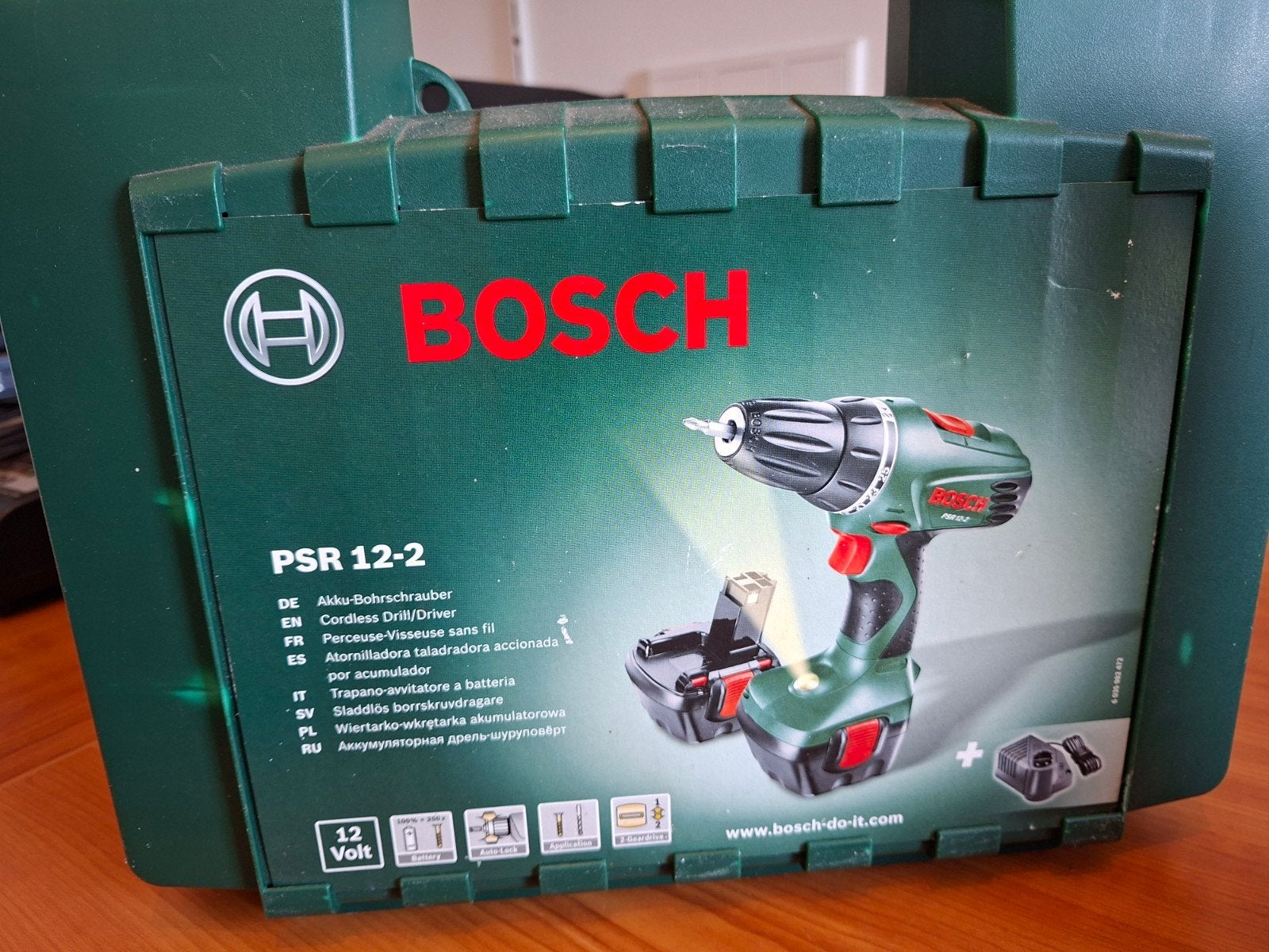 Bosch PSR 12-2 Accuboormachine met koffer en lader, Doe-het-zelf en Verbouw, Ophalen, Gebruikt, Variabele snelheid, Boor- en Schroefmachine
