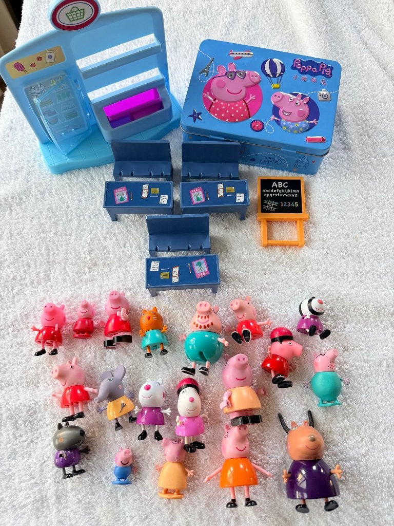 peppa pig set, Ophalen of Verzenden, Zo goed als nieuw