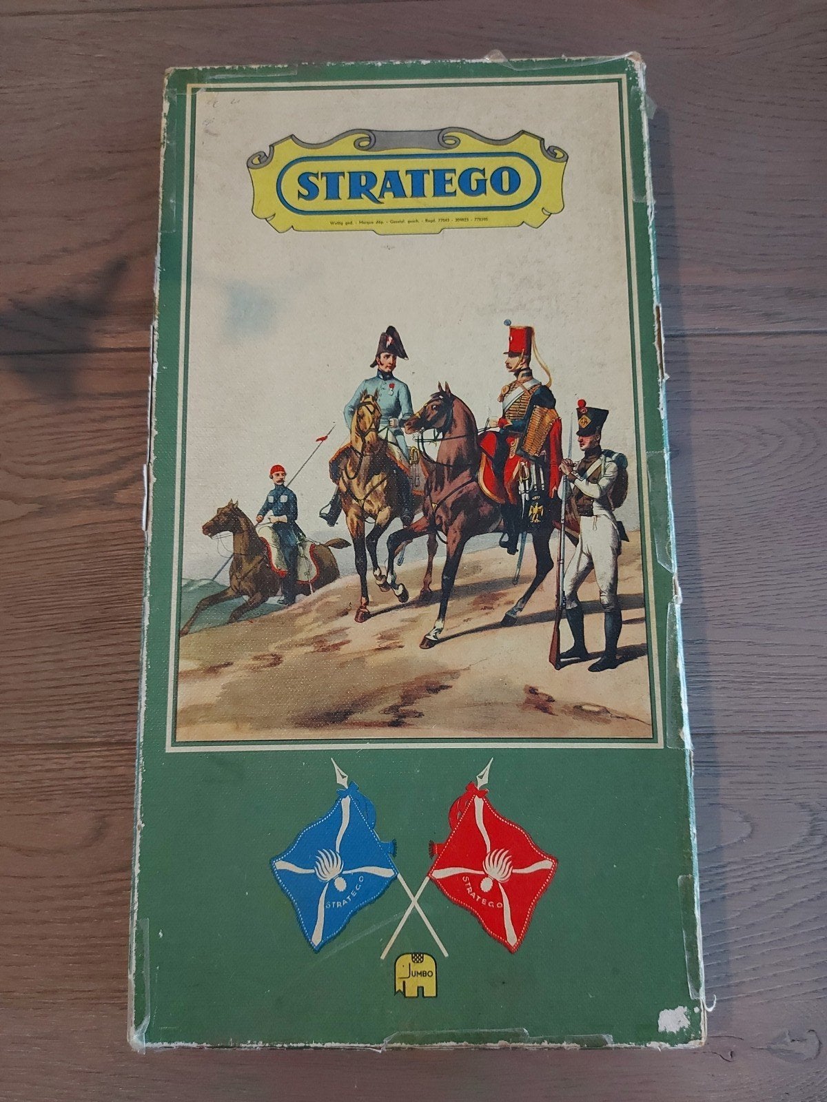 Antiek Stratego spel met houten speelstukken, Ophalen of Verzenden