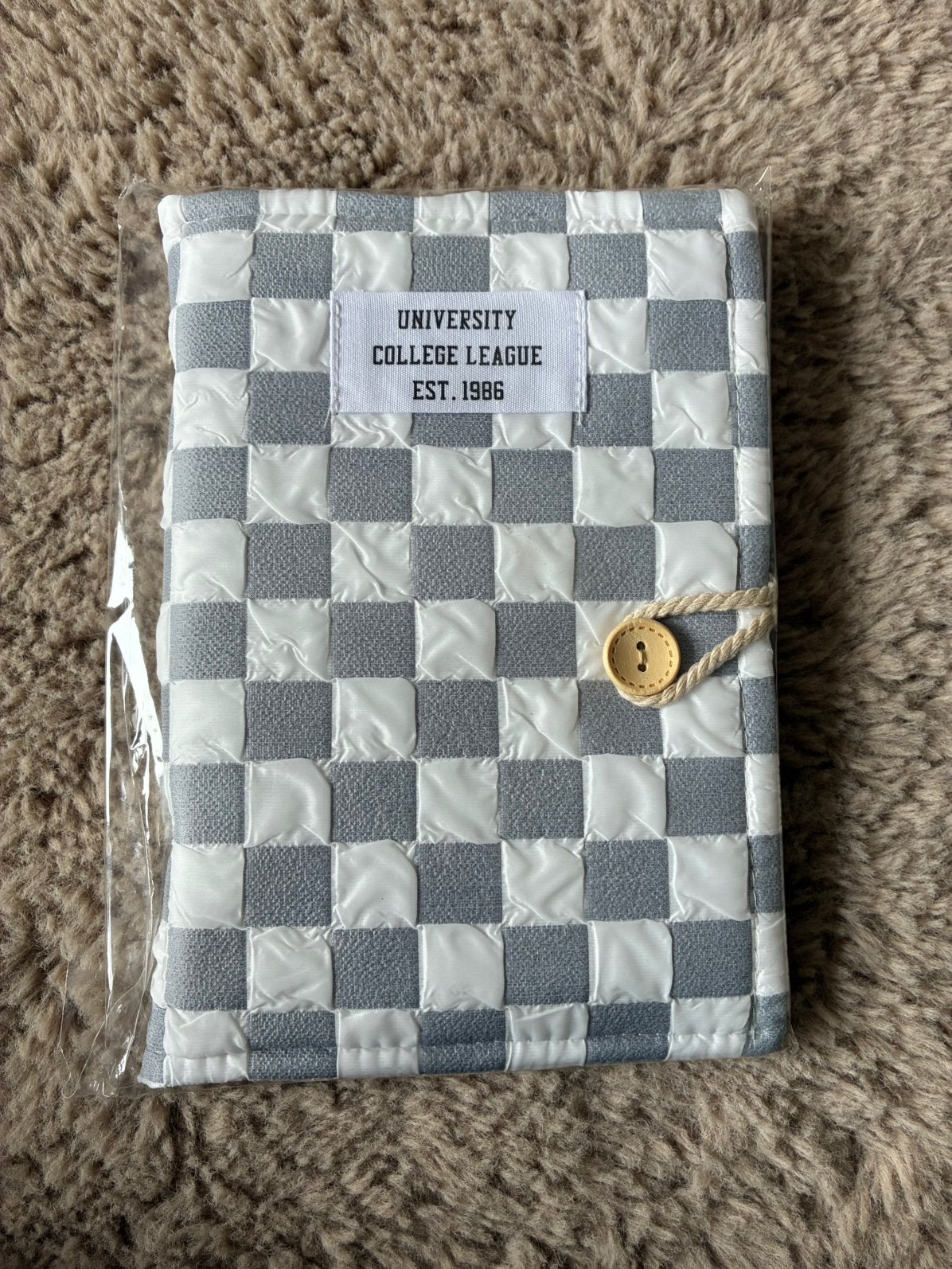 ‏Checkered fabric notebook new in packaging, Ophalen, Zo goed als nieuw