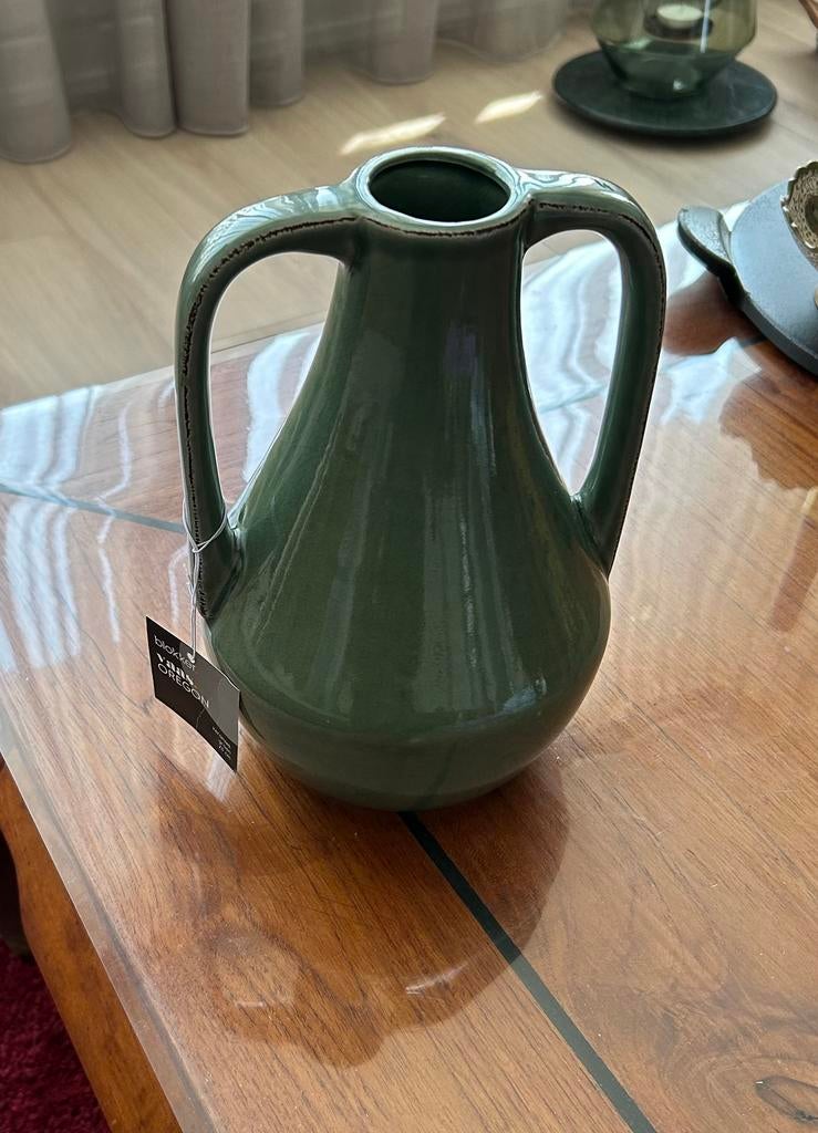 Vaasje groen, Ophalen, Minder dan 50 cm, Groen, Glas