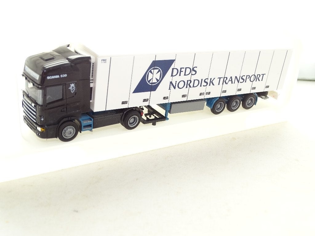 1/87 Awm Scania DFDS, Ophalen of Verzenden, Zo goed als nieuw, Bus of Vrachtwagen, AWM