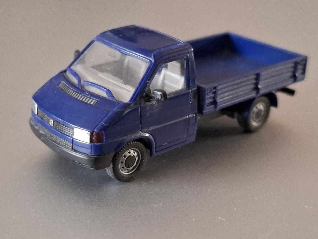 1:87 Volkswagen VW T4 blauw pickup Herpa € 6, Hobby en Vrije tijd, Verzenden, Zo goed als nieuw, Auto, Herpa