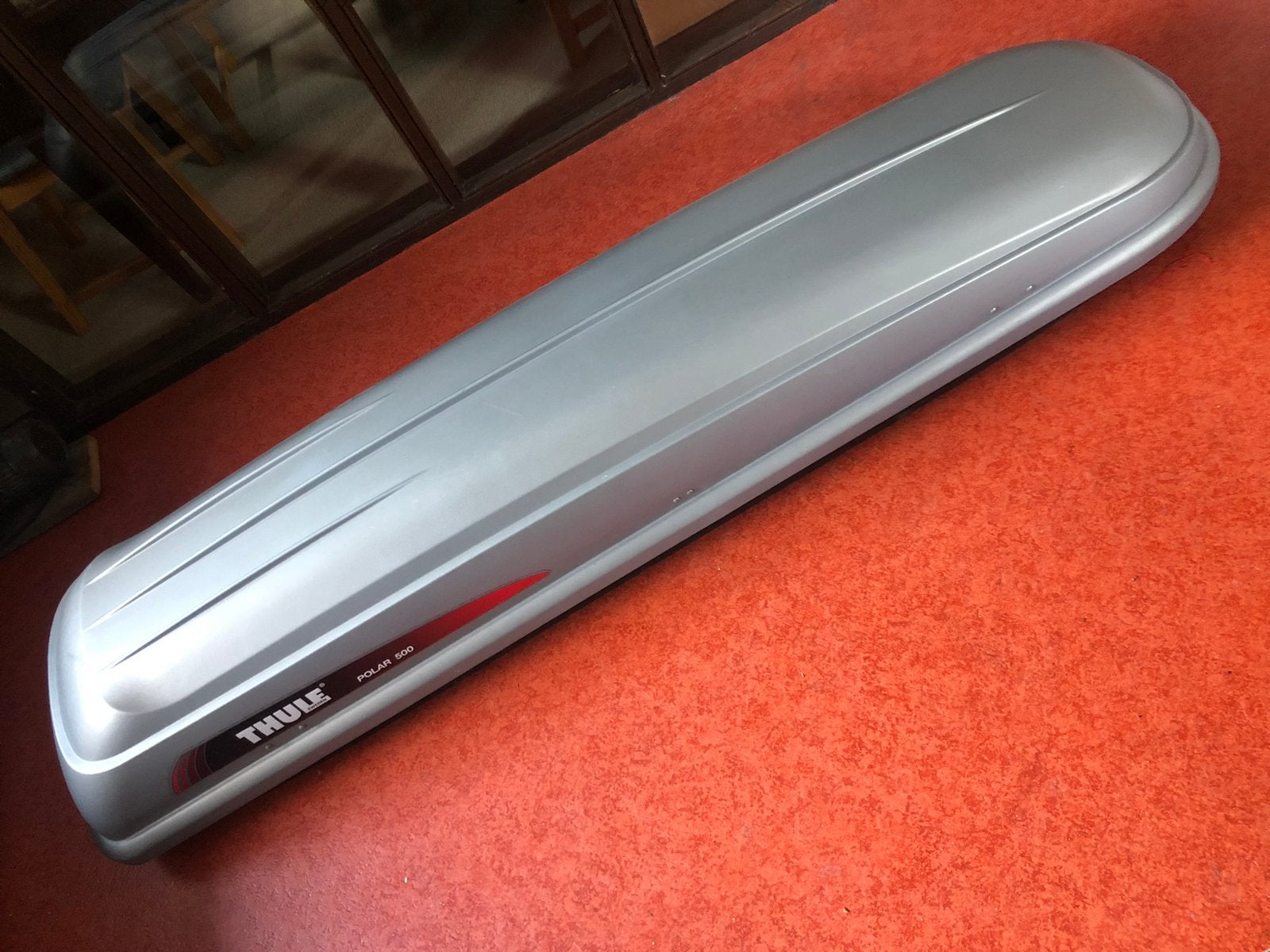 TE HUUR Dakkoffer / skibox, Thule polar 500, Ophalen, Zo goed als nieuw