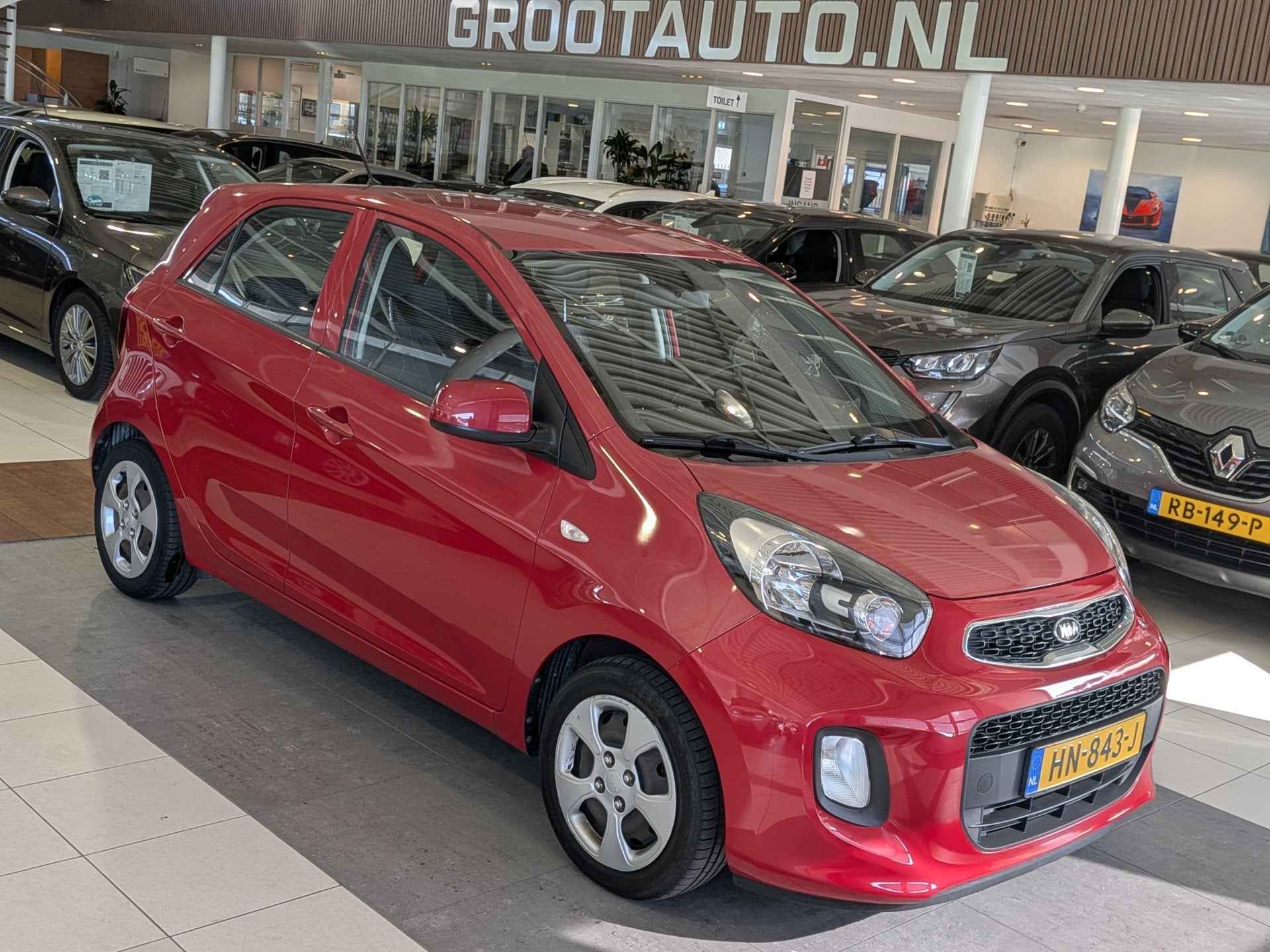 Kia Picanto 1.0 CVVT ComfortLine Airco, Stuurbekrachtiging, Voorwielaandrijving, Euro 5, Stof, Gebruikt