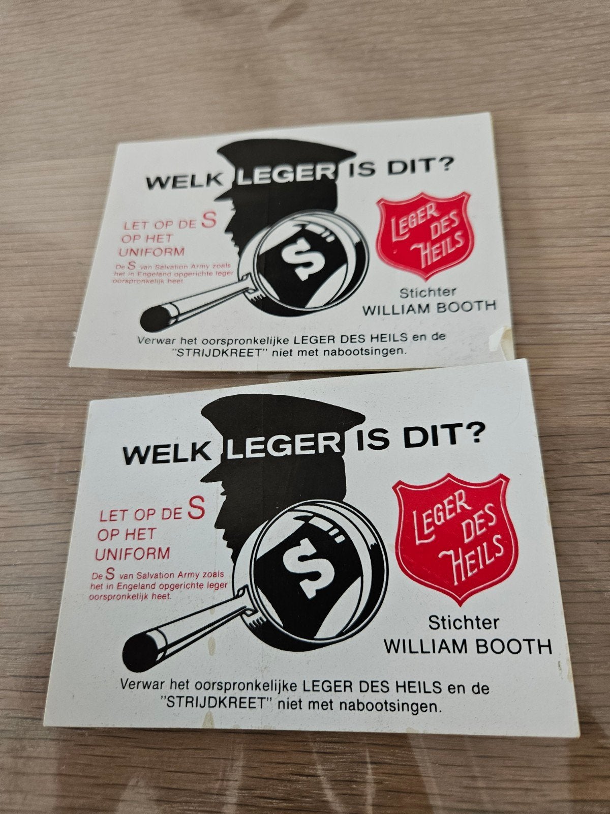 Leger des Heils stickers, Ophalen of Verzenden