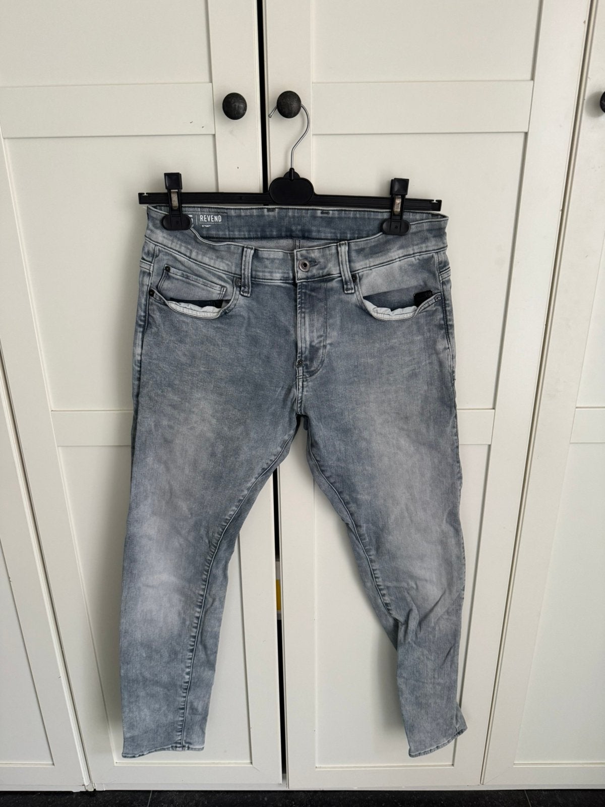 G-star raw Revend skinny jeans maat W33 L30, Ophalen of Verzenden, Zo goed als nieuw, Blauw, W33 - W34 (confectie 48/50)