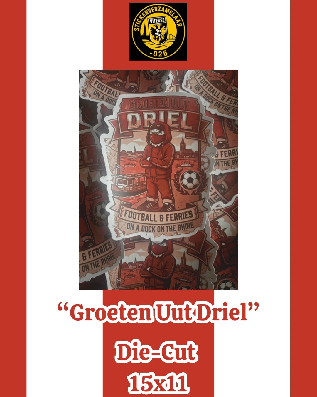 Groeten Uut Driel stickers, Verzamelen, Stickers, Ophalen, Nieuw, Sport
