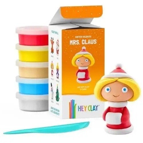 Hey Clay Mrs Claus kleiset 5 potjes - nieuw, ., Knutselen, Nieuw, Ophalen of Verzenden