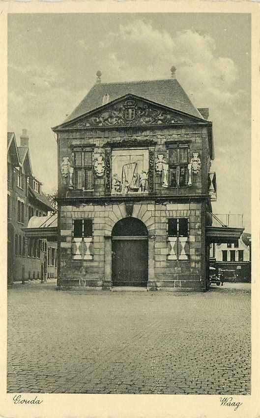 300-350-019 Gouda Waag, Verzenden, Voor 1920, Zuid-Holland