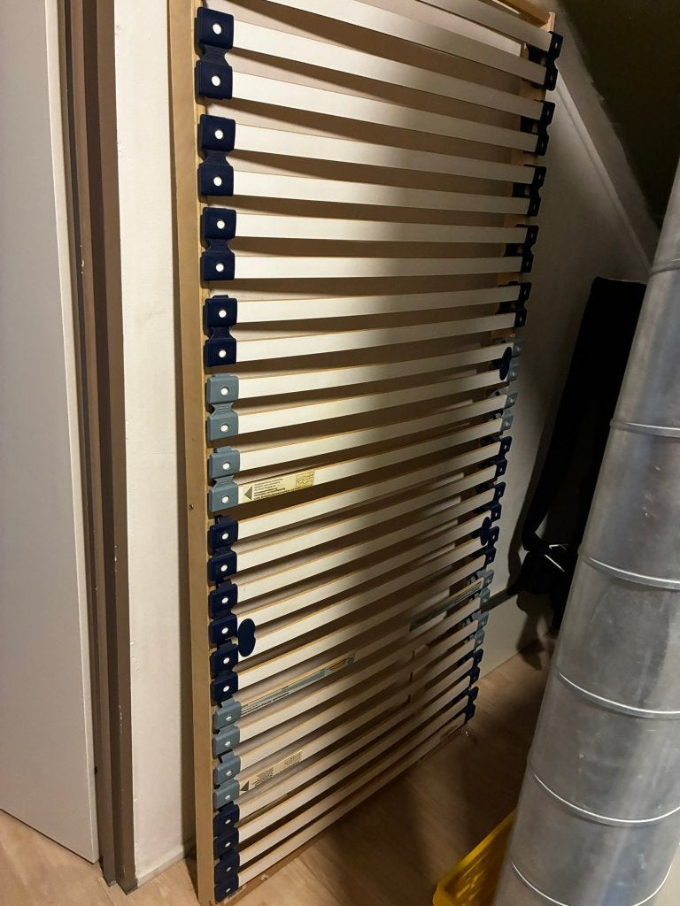 Lattenbodem TotaalBED 90x200 cm met hardheidsinstelling, Ophalen, Gebruikt, 90 cm, Eenpersoons