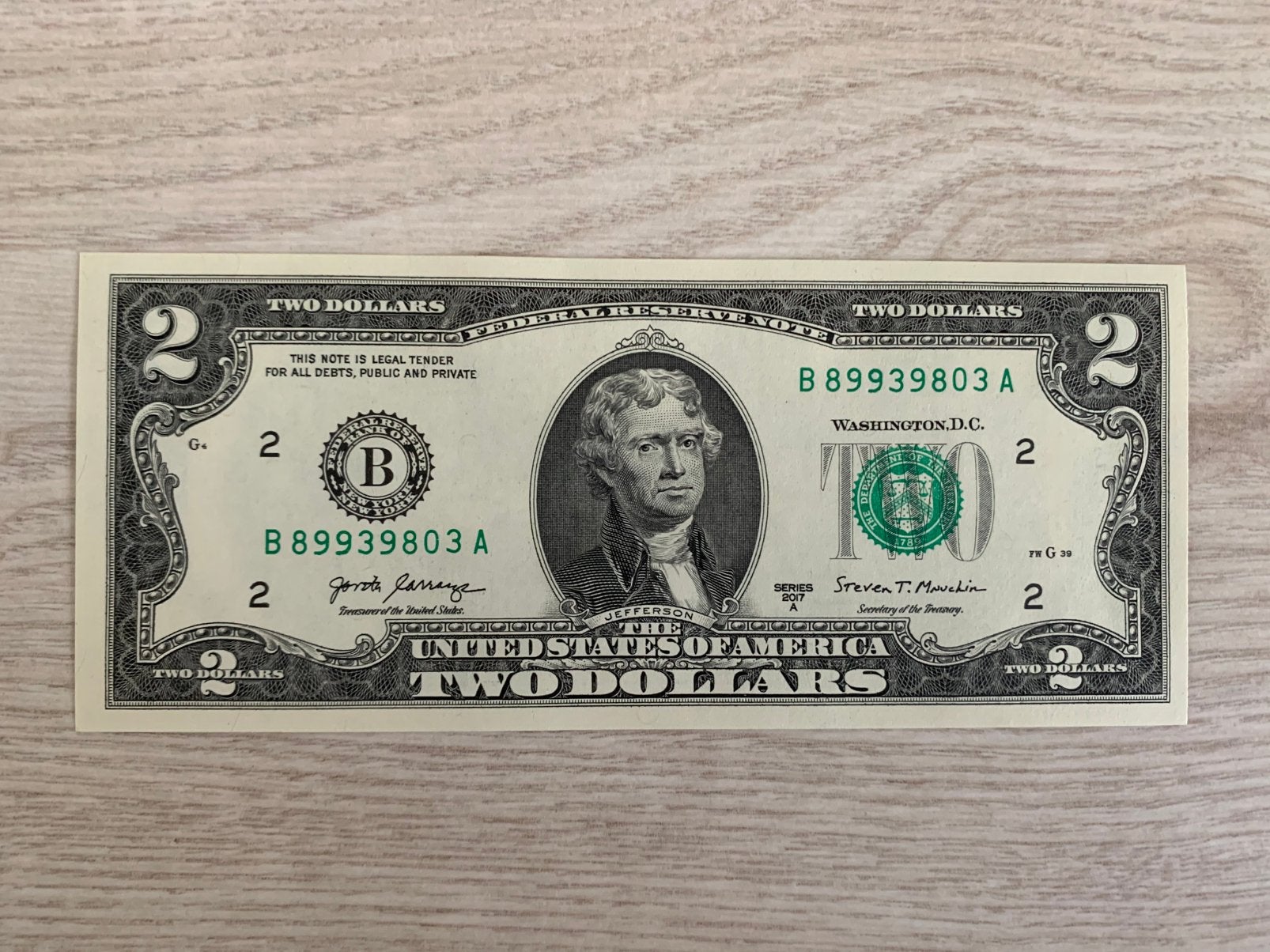 🇺🇸 USA $2 Dollar 💵 UNC, Verzenden, Noord-Amerika, Los biljet