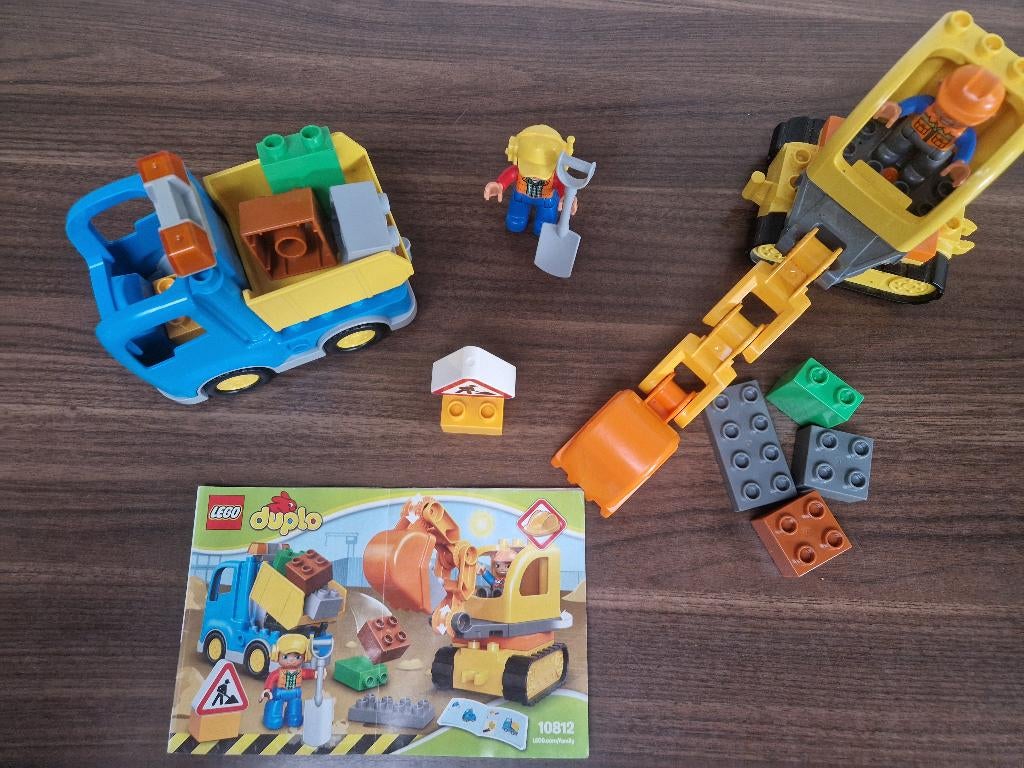 LEGO DUPLO Rupsband-graafmachine - 10812, Kinderen en Baby's, Speelgoed | Duplo en Lego, Zo goed als nieuw, Duplo, Complete set