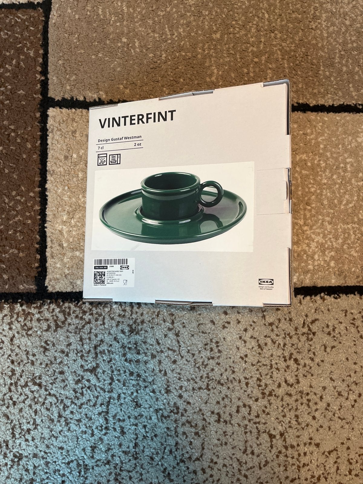IKEA VINTERFINT Kop en schotel - Nieuw in doos, Keramiek, Nieuw, IKEA, Ophalen of Verzenden