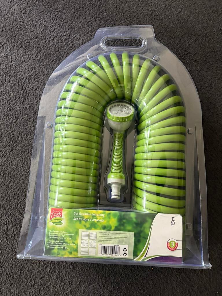Flexibele tuinslang 15 mtr (ongebruikt), Ophalen of Verzenden, Nieuw, Tuinslang