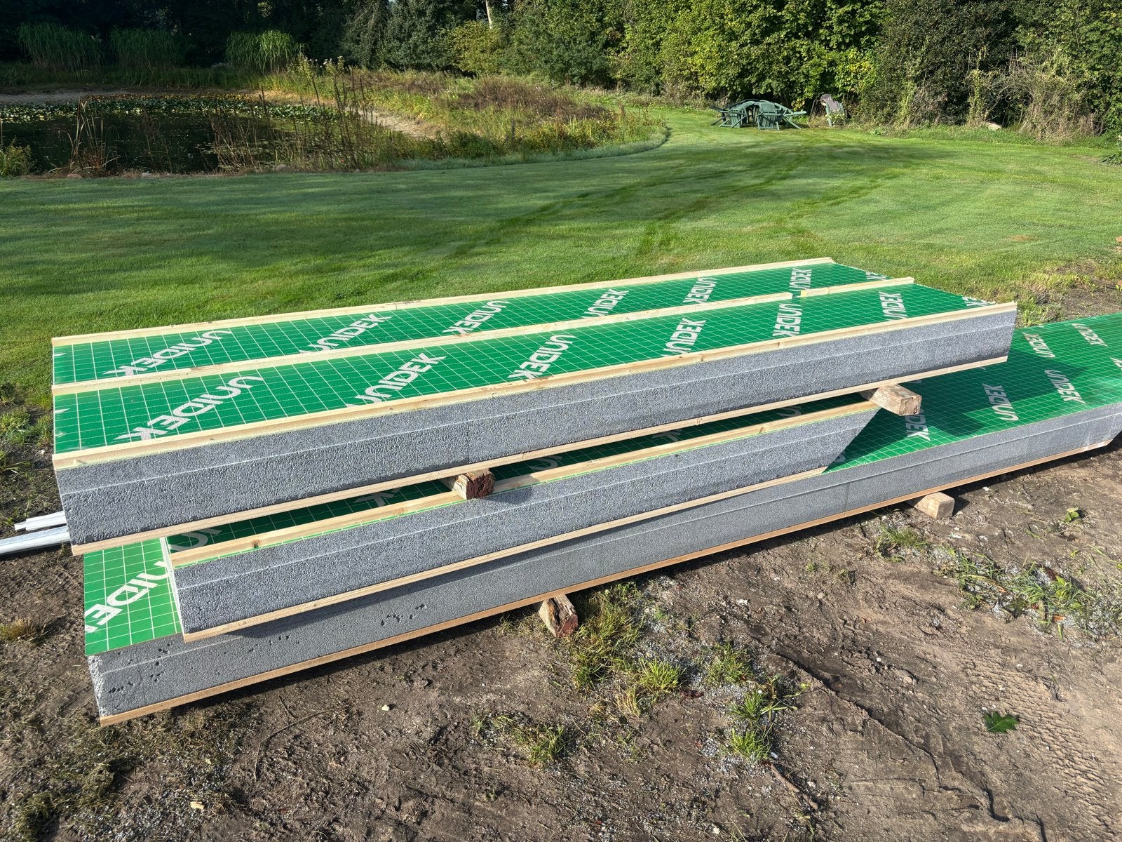Dakplaten - Unidek isolatieplaten, Overige materialen, Nieuw, 15 m² of meer, Grijs