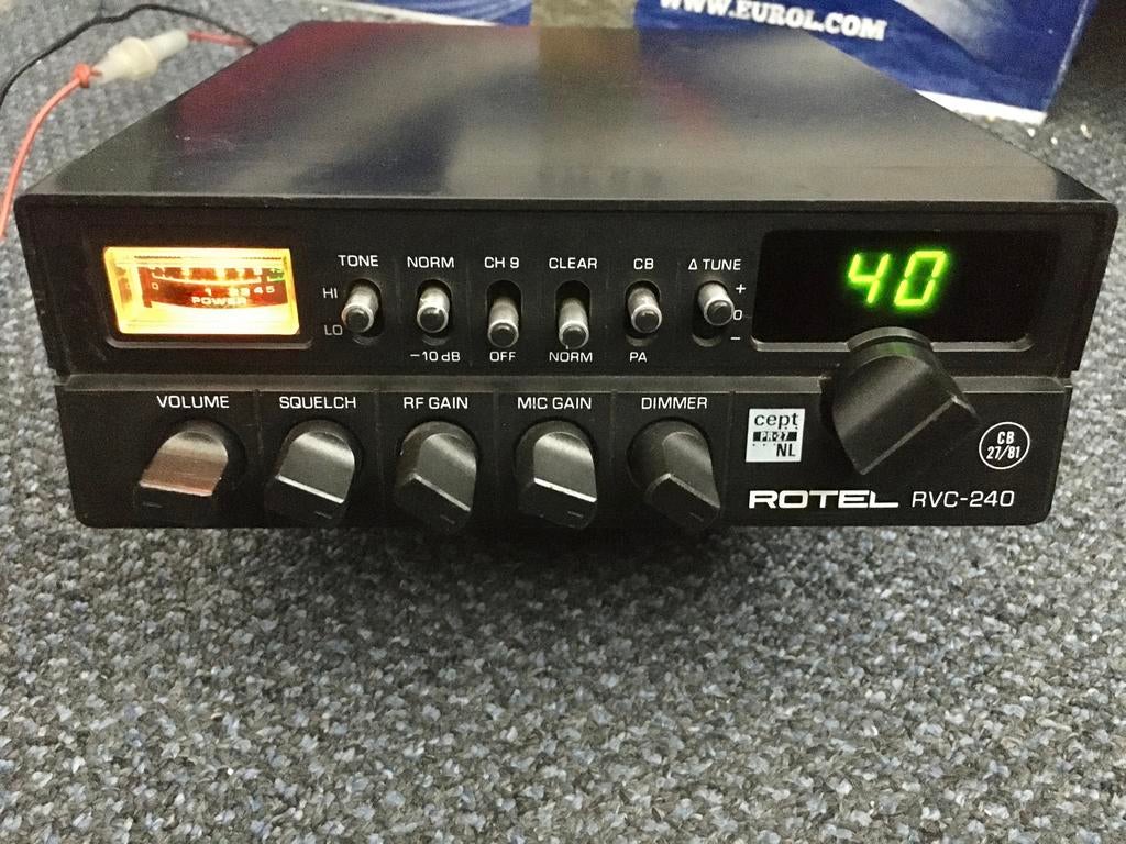 27 mc rotel 40 ch pr incl vzk, Telecommunicatie, Ophalen of Verzenden, Zender en Ontvanger