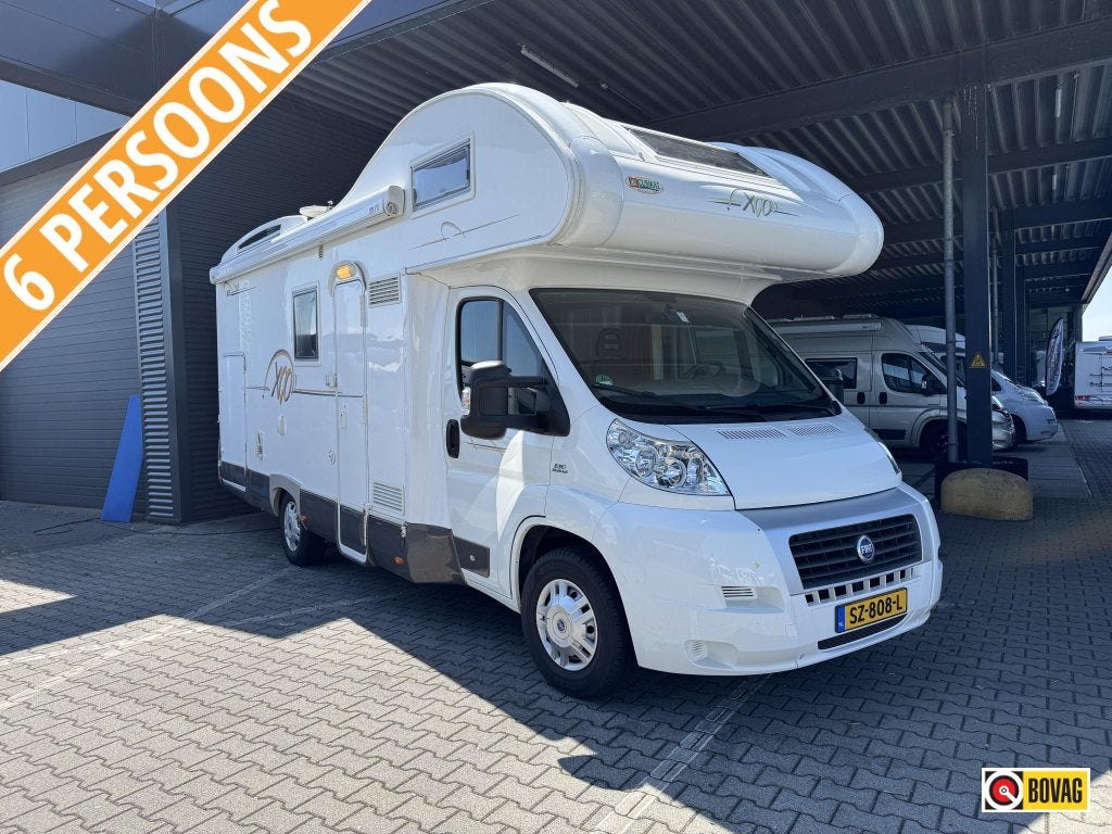 Rimor XGO Family 103, 6 gordelplaatsen, Caravans en Kamperen, Ringverwarming, Fiat, Koelkast, Treinzit