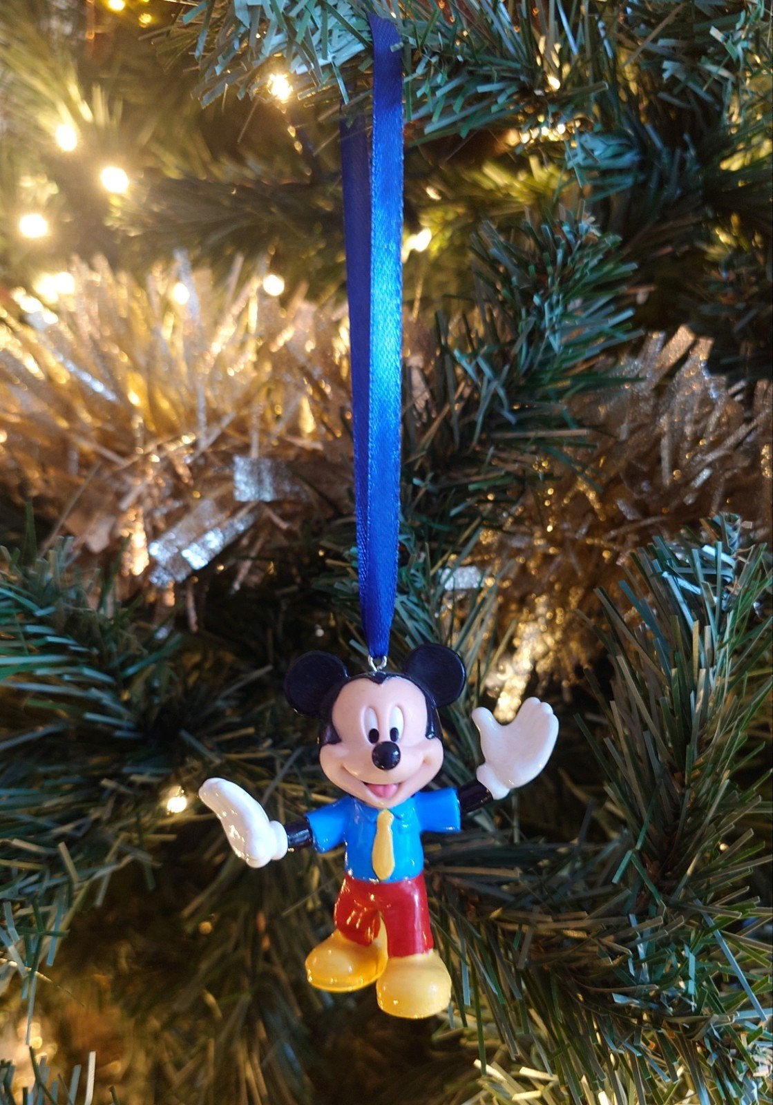 Disney Mickey Mouse kerst ornament hanger kerstbal, Ophalen of Verzenden, Mickey Mouse, Zo goed als nieuw