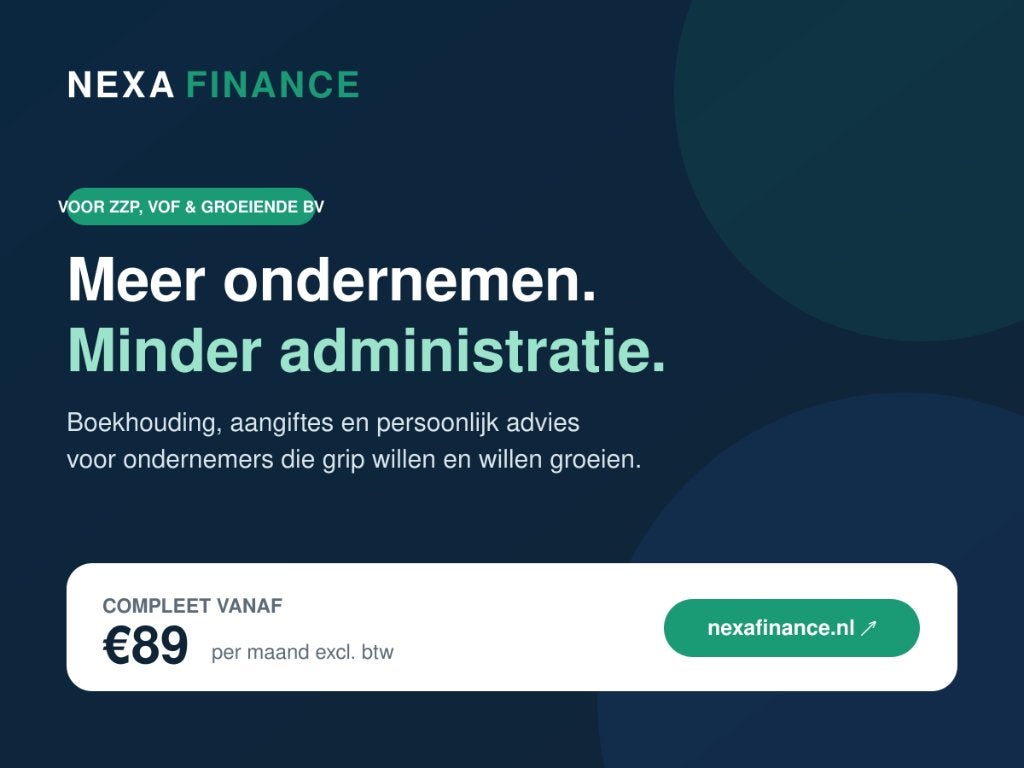 Boekhouder voor zzp & vof | Vanaf €89 p/m, Belastingaangifte