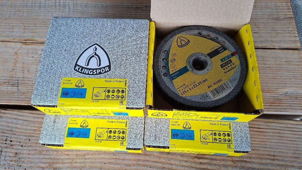 100x Klingspor A60TZ Slijpschijven 1mm doorslijpschijven, ,, Nieuw, Ophalen of Verzenden, ,