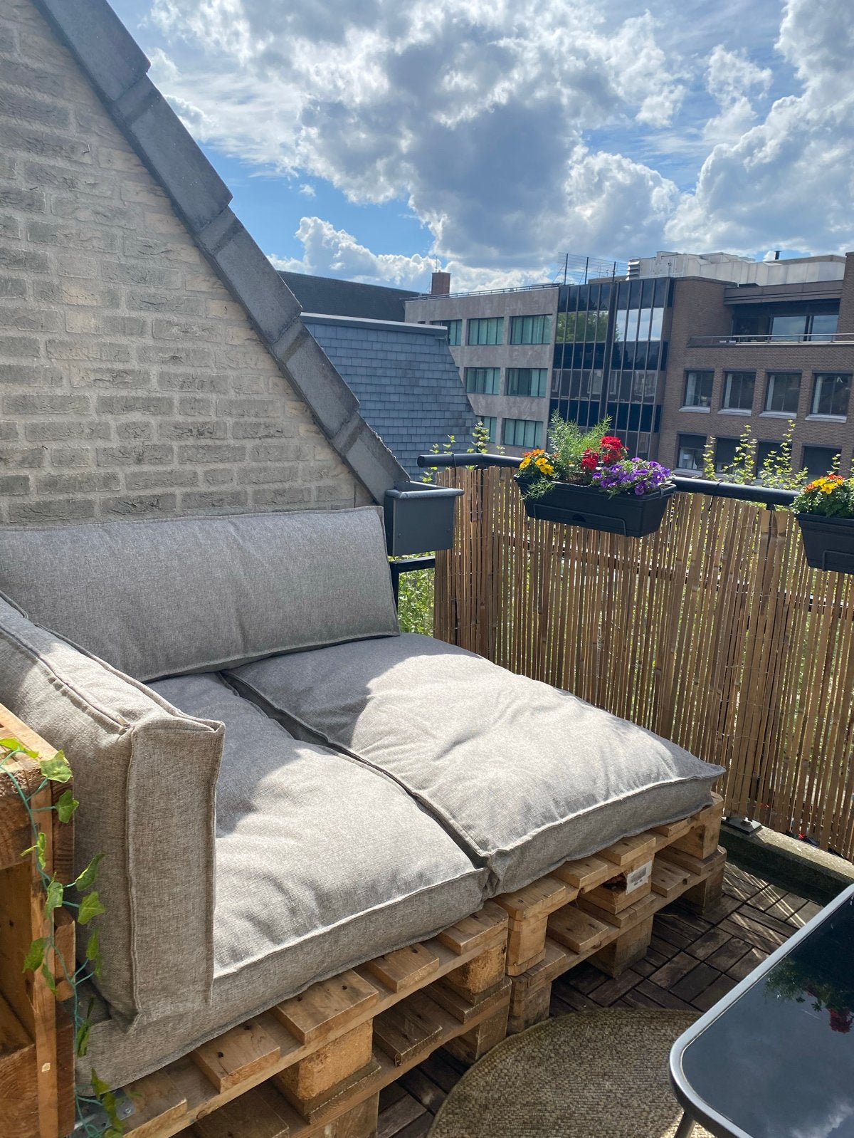 Palletkussens set Hidde warm grijs - GAMMA, Tuin en Terras, Overige materialen, Gebruikt, Loungeset, Bank