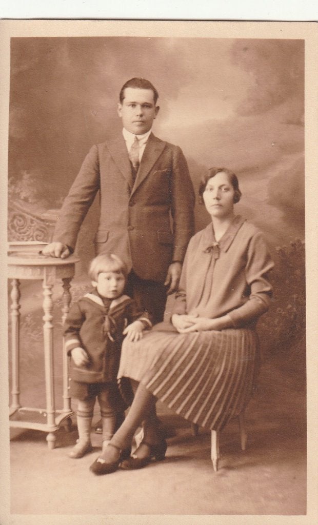 fotokaart   -  familie, Verzamelen, Verzenden, Voor 1940, Zo goed als nieuw