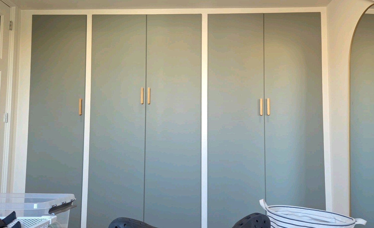 Twee nieuwe groene Ikea PAX deuren 195x50, Huis en Inrichting, Ophalen, Nieuw, 50 tot 100 cm, 200 cm of meer