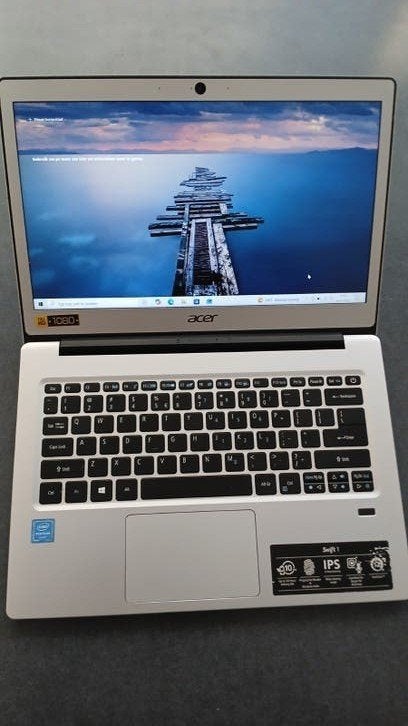 Acer Swift 1 Laptop - Lichtgewicht en Krachtig, Computers en Software, Windows Laptops, 232 gb, Qwerty, Minder dan 2 Ghz, 14 inch