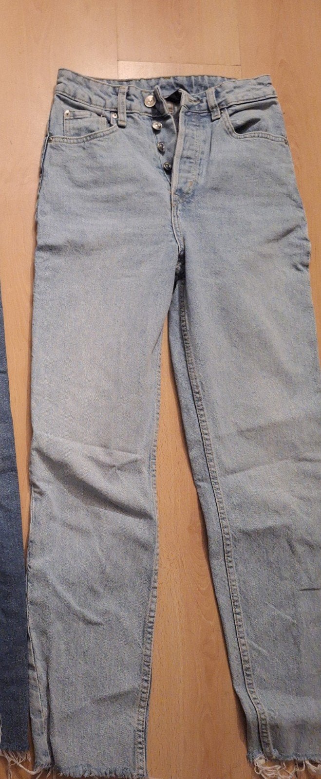 Jeans high waste hoge taille H&M maat 34/XS, H&M, Blauw, Ophalen of Verzenden, Zo goed als nieuw