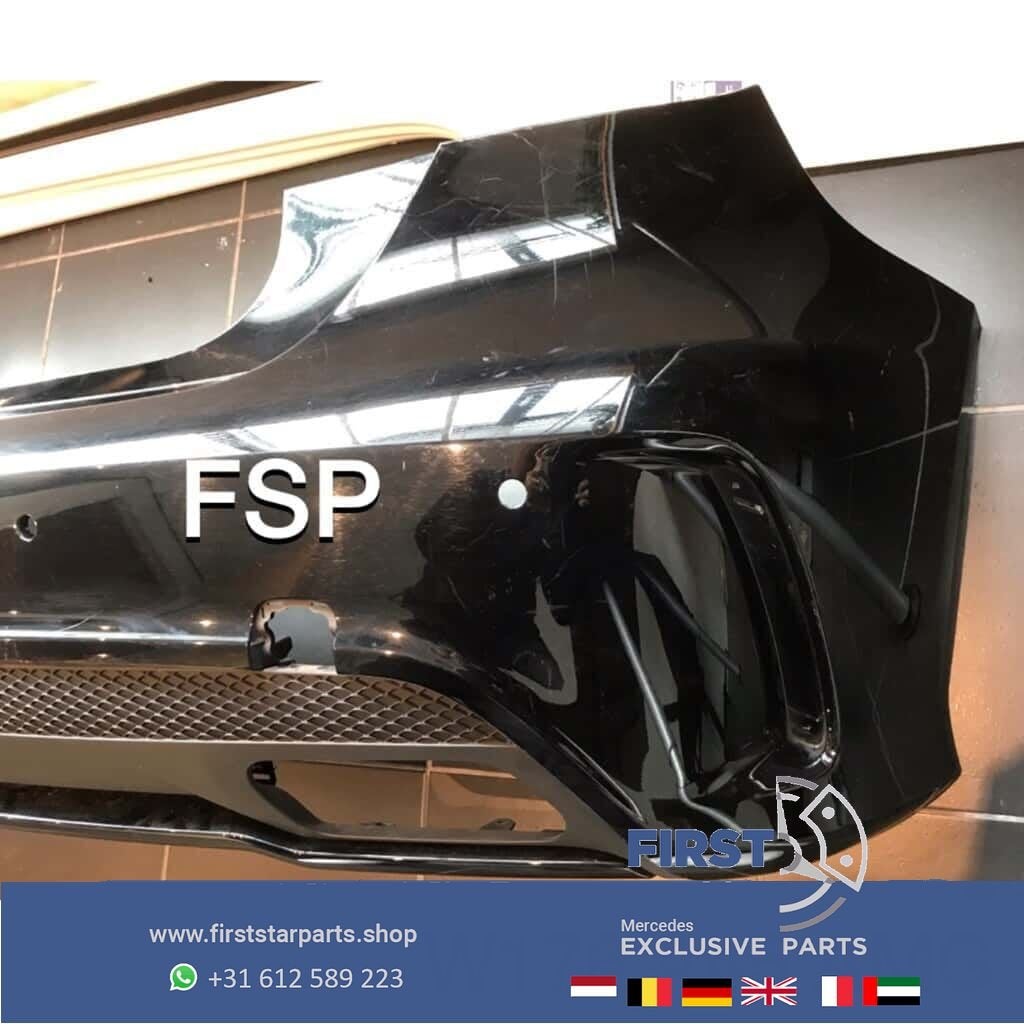 W176 A45 AMG Achterbumper zwart wit grijs etc Mercedes A Kla, Gebruikt, -, Ophalen of Verzenden, Achter