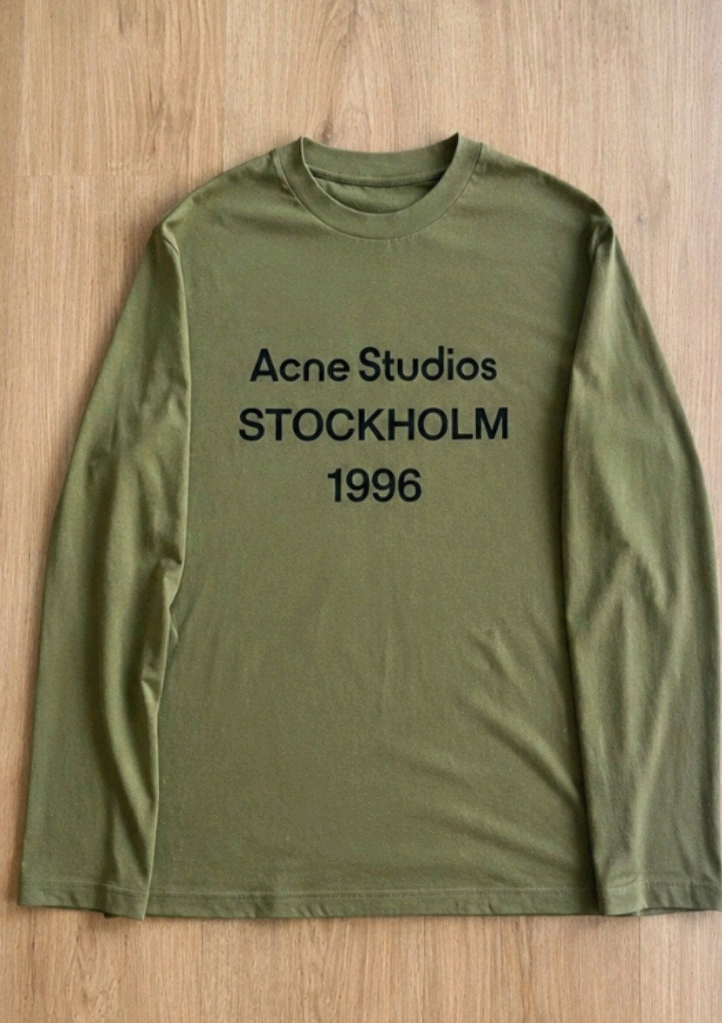 Acne Studios Khaki Longsleeve - Stockholm 1996, Acne Studios, Ophalen of Verzenden, Zo goed als nieuw, Groen
