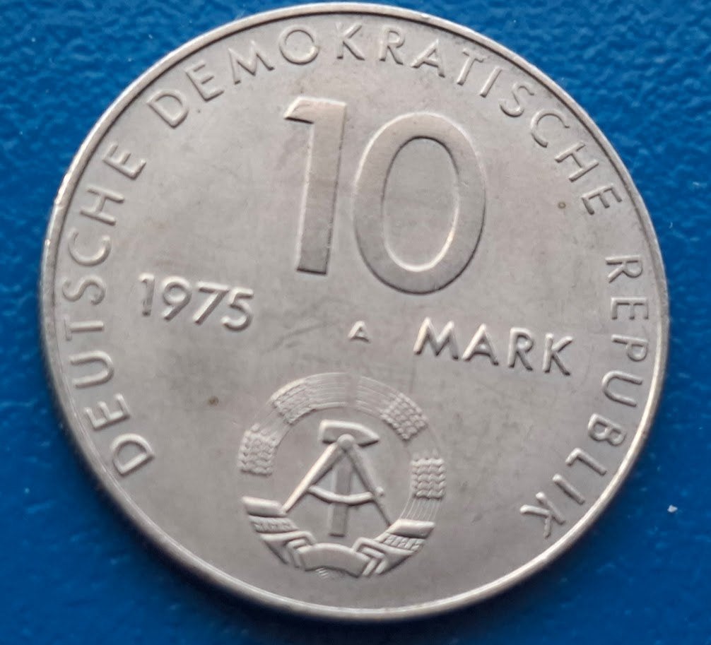 DDR 10 Mark Warschaupact - 1975, Verzenden, Duitsland, Losse munt