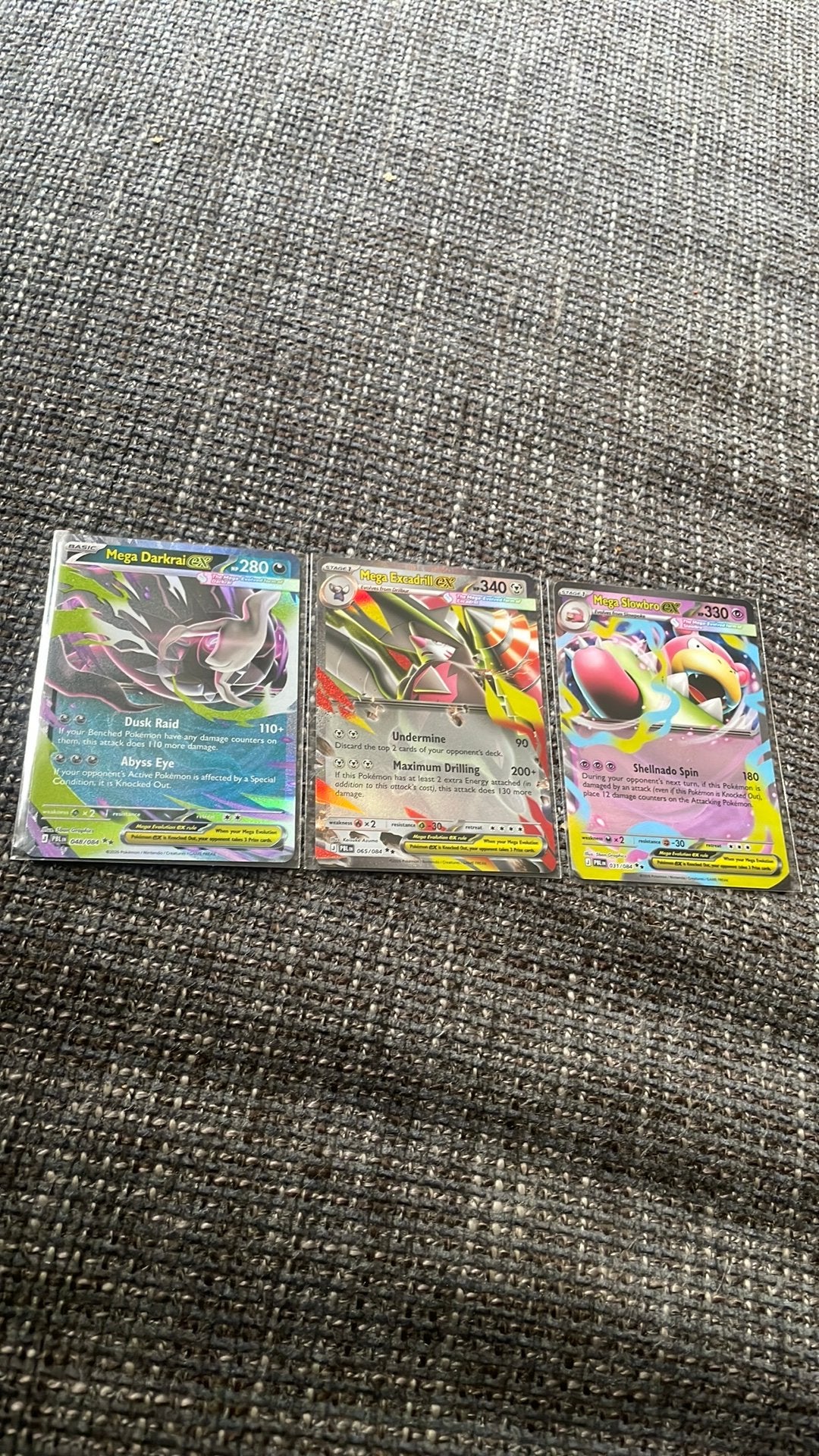 Mega darkrai Ex, mega excadrill Ex, mega Slowbro Ex, Ophalen of Verzenden