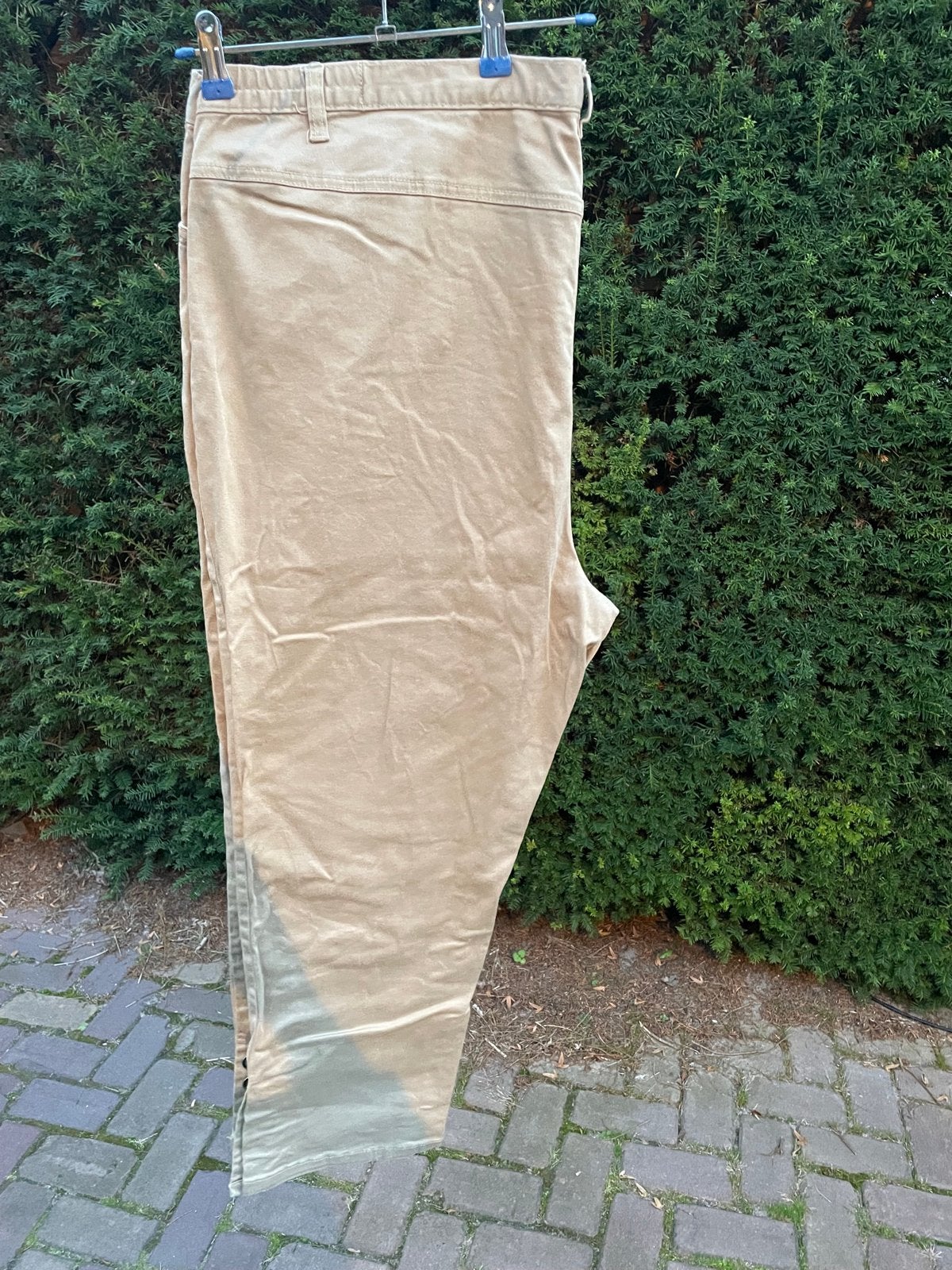 Katoenen broek maat 54, Kleding | Dames, Beige, Maat 46/48 (XL) of groter, Ophalen of Verzenden, Lang