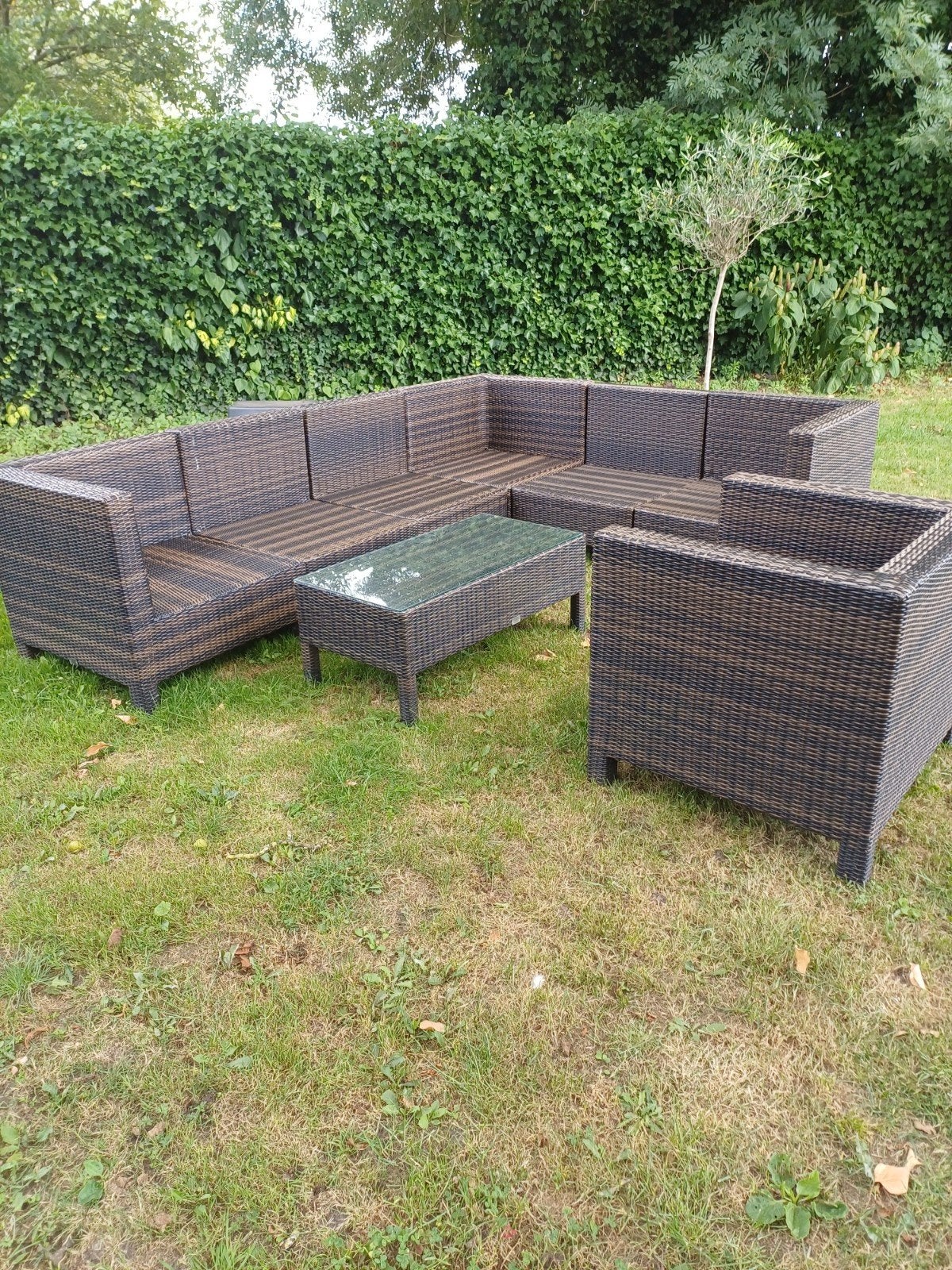 Loungeset, Tuin en Terras, Tuinsets en Loungesets, Ophalen, Kunststof, Meer dan 8 zitplaatsen, Zo goed als nieuw